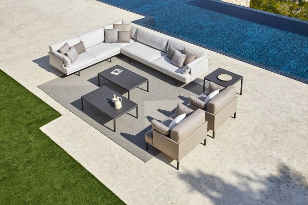 Point Long Island Modular 3er Gartenlounge