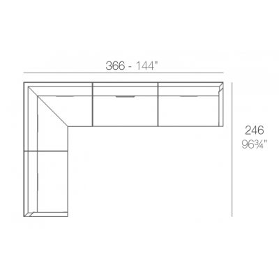 Vondom Frame Gartenlounge Set 1