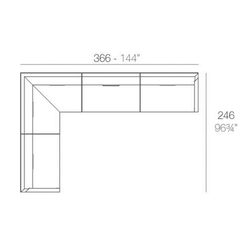 Vondom Frame Gartenlounge Set 1