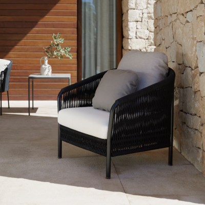 Point Weave Loungesessel