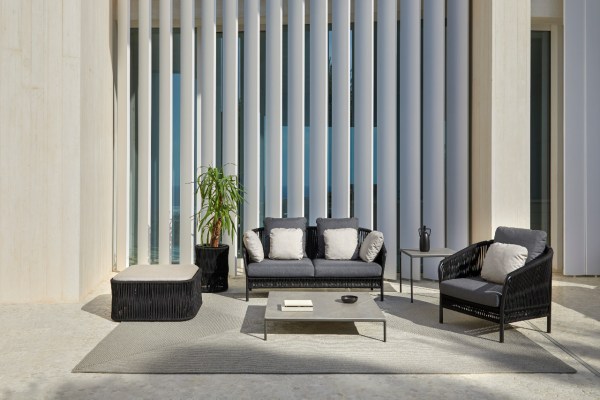 Point Weave Loungesessel