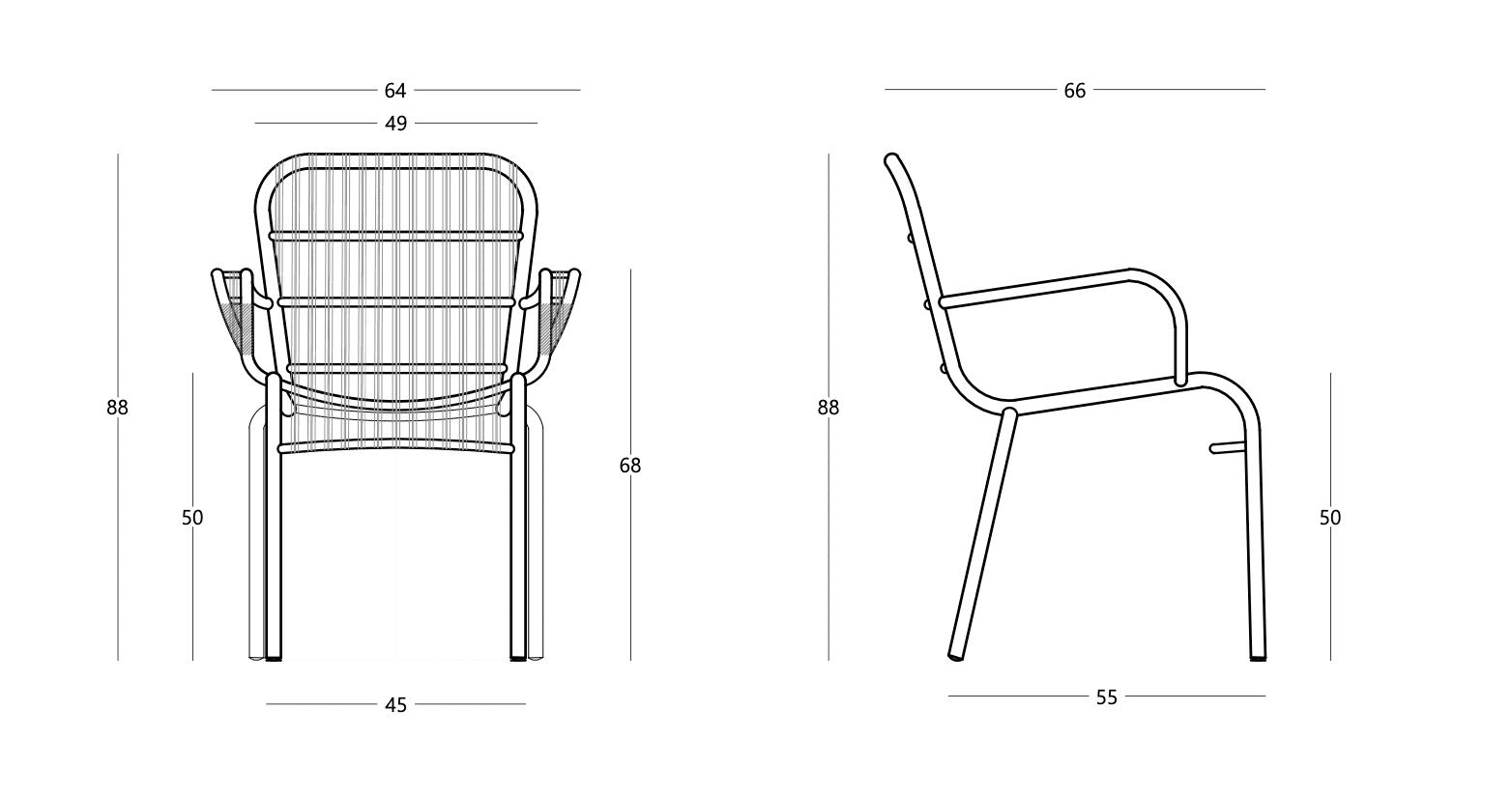 Dareels Rya Armlehnstuhl