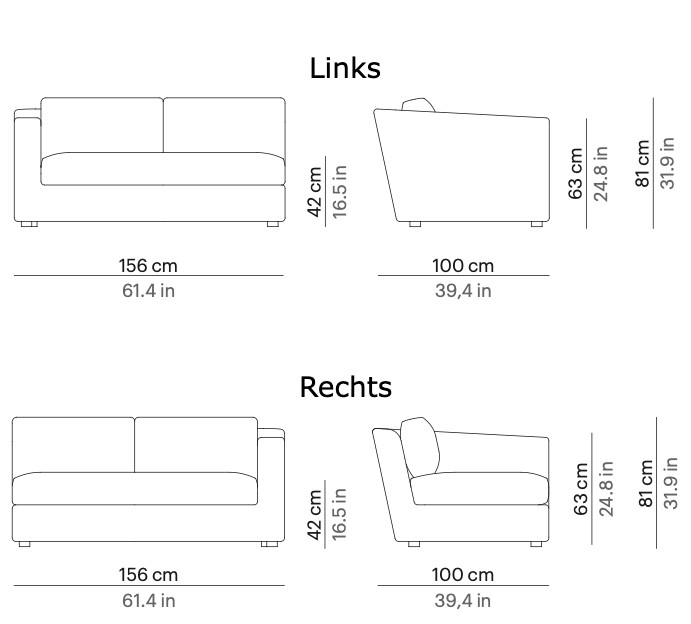 Point Heritage Modular Gartensofa