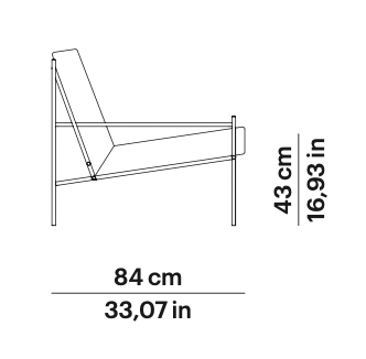 Point Min 3er Gartensofa Masse