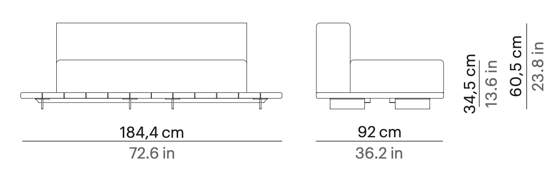 Point Pal Gartensofa Modul 2