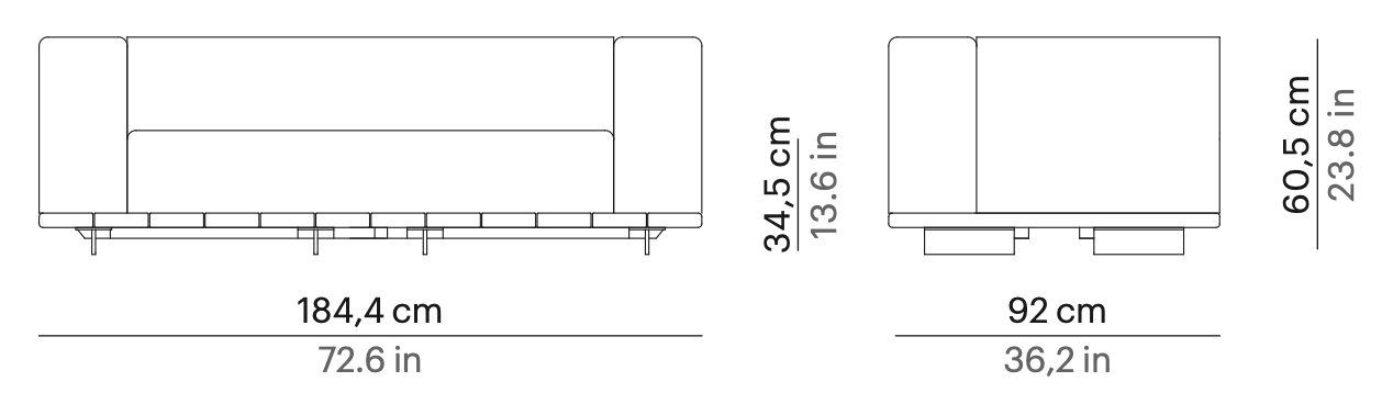 Point Pal 2er Gartensofa